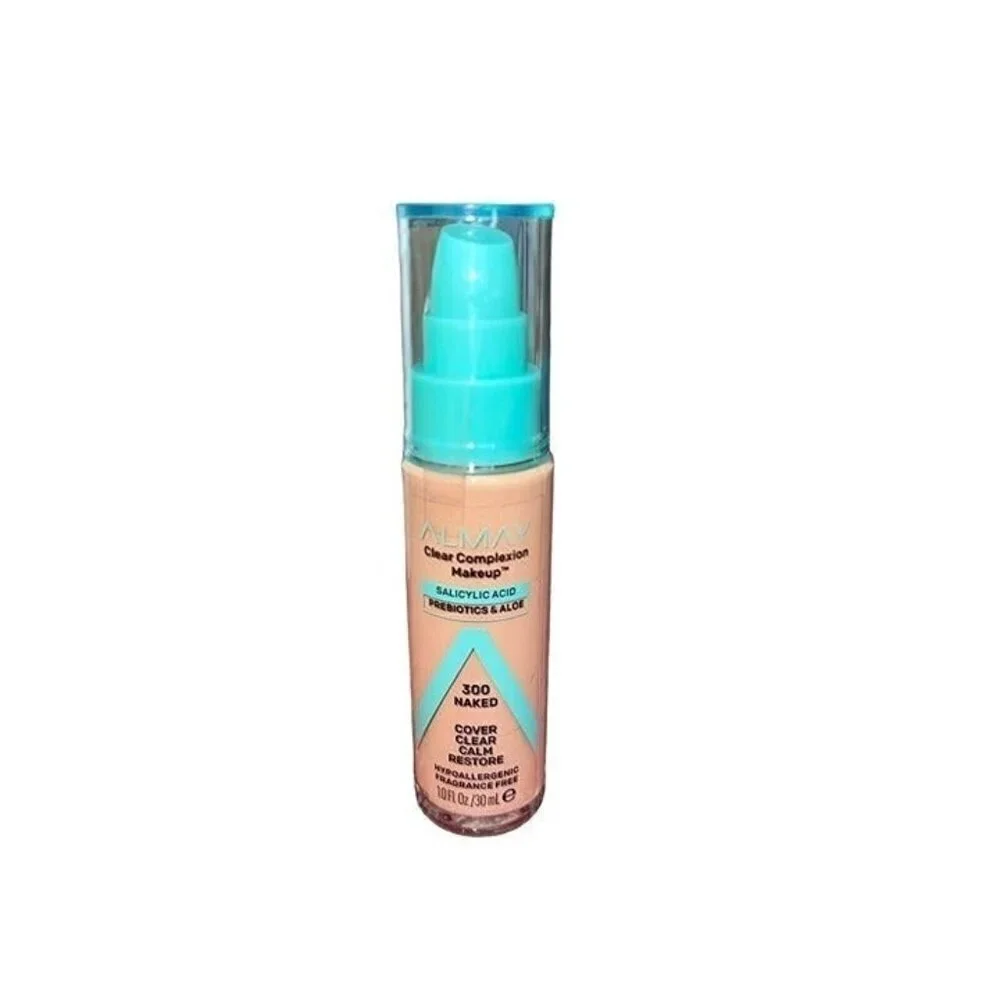 ALMAY Clear Complexion Makeup Salicylic Acid Foundation (1oz / 30mL) 300 Naked